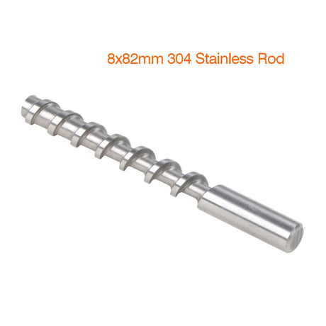 8MM x 82MM / 10x120MM Ceramic Mud Powder Extruder Micro Screw Throat Feed Rod Feed Rod 3D Printer Accessories