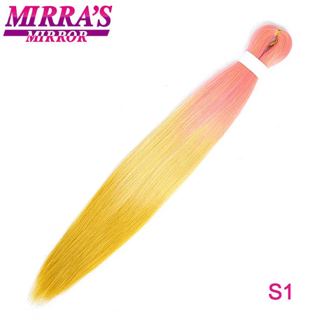 Braiding Hair Extensions Synthetic Hair for Braids Ombre Pre Stretched Jumbo Braids Hair Hot Water Setting Braid Mirra's Mirror