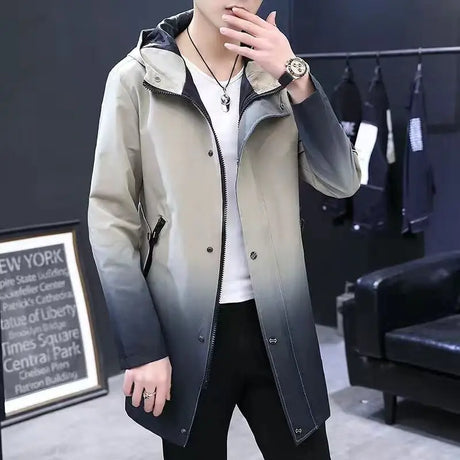 Men Winter New Warm Casual Fur Hooded Jacket Parkas Men Outdoor Fashion Warm Thick Pockets Army Coat Parkas Men