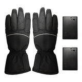 2x Winter Motorcycle Gloves Men Electric Heated Gloves TouchScreen Thermal Guantes Battery Powered for MTB Riding Heating Gloves