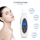 Ultrasonic Face Skin Scrubber Cleanser Face Cleansing Acne Removal Pore Peeling Tone Lift ultrasonic Clean Facial Massager