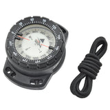 Multifunction Scuba Diving Compass Camping  Climbing Hiking Mini Carabiner Luminous Elastic Rope Waterproof Compass Watch