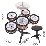 Simulation Drum Set Junior Drums Kit Jazz Drums Percussion Musical Instrument Wisdom Development Toys For Children Kid Gifts