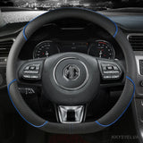 Microfiber Leather Car Steering Wheel Cover 38cm 15" For MG 3 5 6 HS ZS EV MG3 3SW MG5 MG6 MG7 ZR EHS GT EZS Auto Accessories