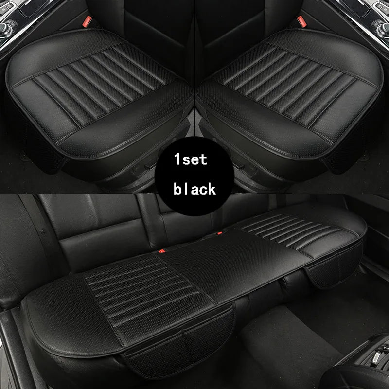 Ultra-Luxury Car Seat Protection Single Seat Without Backrest PU Senior Leather Car Seat Cover For Most Four-Door Sedan&SUV