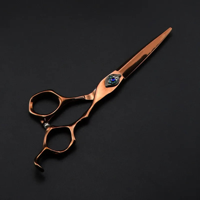 professional japan 440c steel 6 '' Retro Phoenix hair scissors cutting barber tools haircut thinning shears hairdresser scissors