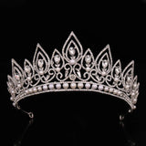 Wedding Crown Gold Silver Color Rhinestone Crystal Diadem Queen Crown Princess Tiaras Bridal Hair Jewelry Party Hair Accessories