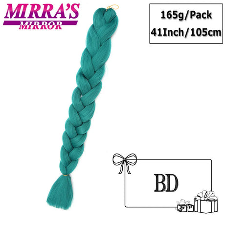 82 Inch Jumbo Box Braids Extensions Afro Synthetic Braiding Hair Ombre Hair for Twist Braid Support Wholesale Mirra’s Mirror