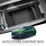 Smabee Center Console Armrest Storage Box for New peugeot 308 2021 2022 SW Organizer Tray Stowing Tidying Interior Accessories