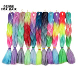 Desire for Hair 5Packs Synthetic Braiding Hair Christmas Colors Mix Tinsel Glitter Green Synthetic Hair Extensions Jumbo Braids