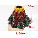 Volcano Stone Aquarium Decoration Fish Tank Bubble Volcano Eruption Aquarium Ornament Decor Used With Air Pump Led Light