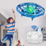 Mini RC UFO Drone With LED Light Gesture Sensing Quadcopter Anti-collision Induction Flying Ball Dron YC-003 Toys for children