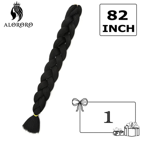 41Inch 165g Jumbo Braiding Hair Long Synthetic Crochet Hair Extensions Red Yellow Blue Pink One piece Hair for Braids