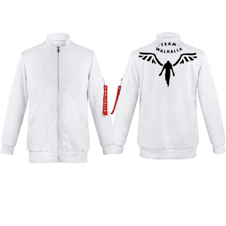 Anime Tokyo Revengers Hanemiya Kazutora Cosplay Costumes White Coat Valhalla Uniform Baseball Coat Mikey Draken Halloween