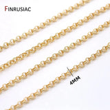 2021 New Trendy 4mm Round O-Shape Chain Big 7*9mm Thick Chain DIY Hand-Made Necklace Bracelet Making Materials Chain Spool