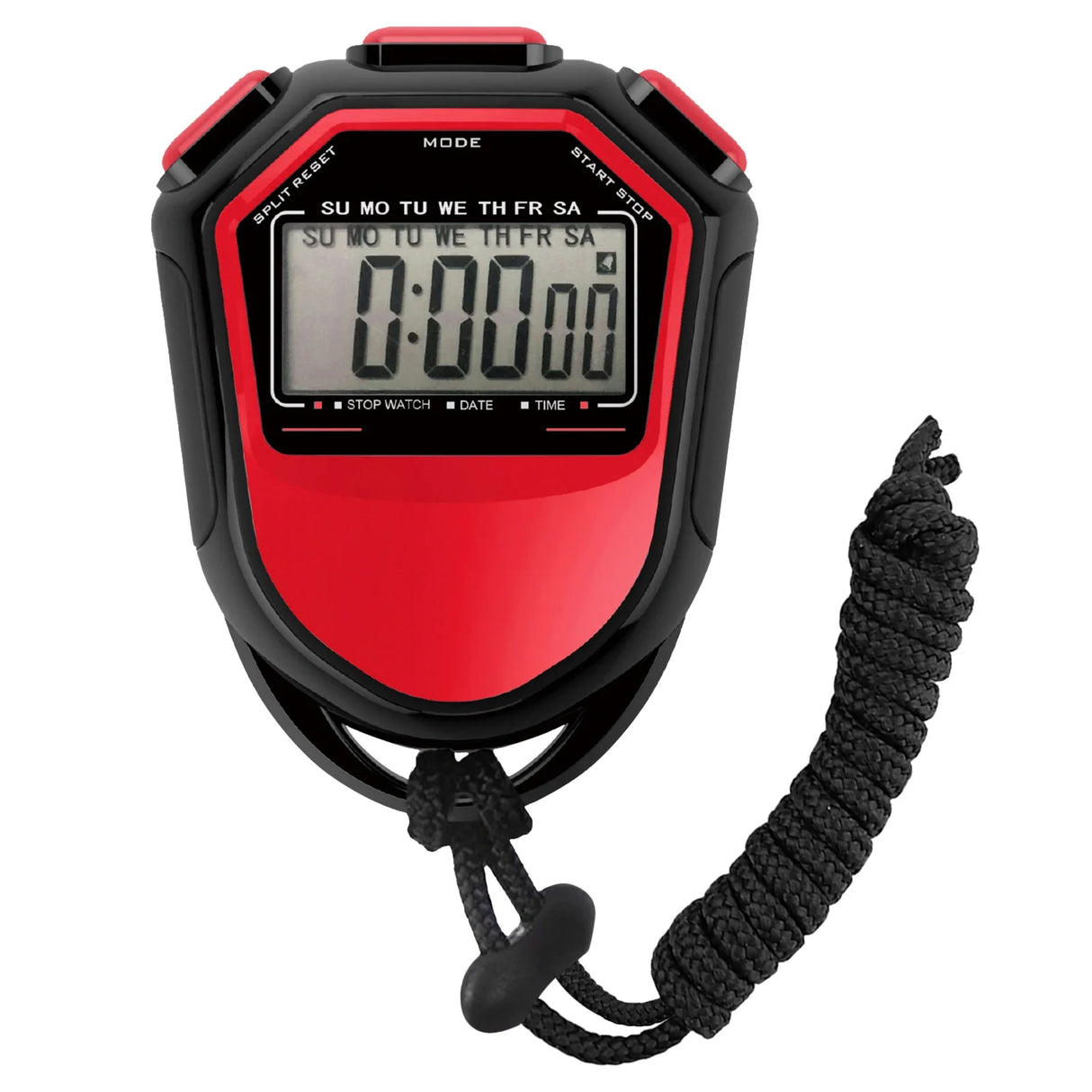 Waterproof Stopwatch Digital Handheld LCD Timer Chronographs Sports Counter with Strap for Swimming Running Football Training