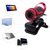 USB 2.0 12M Pixels Clip-on Webcam Web Camera HD 360 Degree Rotating Stand Built-in Microphone for PC Webcam Cover Video Camera