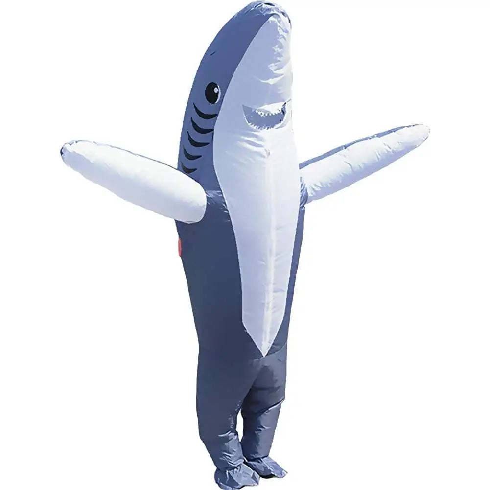 Inflatable Costume Shark Game Fancy Dress Party Jumpsuit Cosplay Outfit Prop Funny photography props Adult Toy