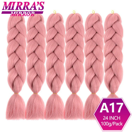 6 Bundles Jumbo Braiding Hair Extensions 24 Inch Synthetic Hair Braids for DIY Box Twist Crochet Hair Wholesale Drop Shipping