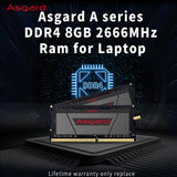 Asgard Laptop Memoria RAM DDR4 8GB 16GB 32GB 2666MHz 3200MHz Sodimm Notebook Memory A1 Series