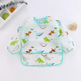 Baby Bibs New Cute Children Baby Stuff Toddler Waterproof Long Sleeve Art Smock Feeding Bib Apron for Kids 1-4 Years