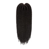 YunRong Senegalese Twist Hair Jumbo Crochet Braids 22 inch 120g 20 Color Ombre Synthetic Crochet Hair Braiding Hair For Women