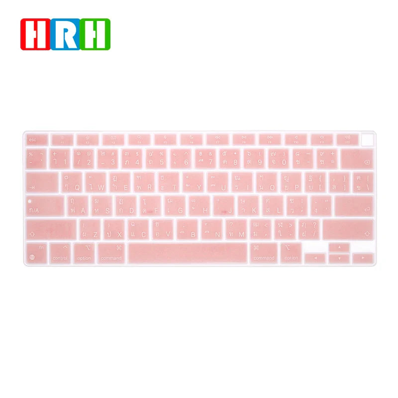 HRH Silicone Thai Laptop Skin Keyboard Cover Waterproof For MacBook New Air 13 inch M1 A2337(2020 Release)