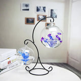 Double-deck Suspended Transparent Hanging Glass Fish Tank Infusion Bottle Aquarium Flower Plant Vase Flower Vase Decoration