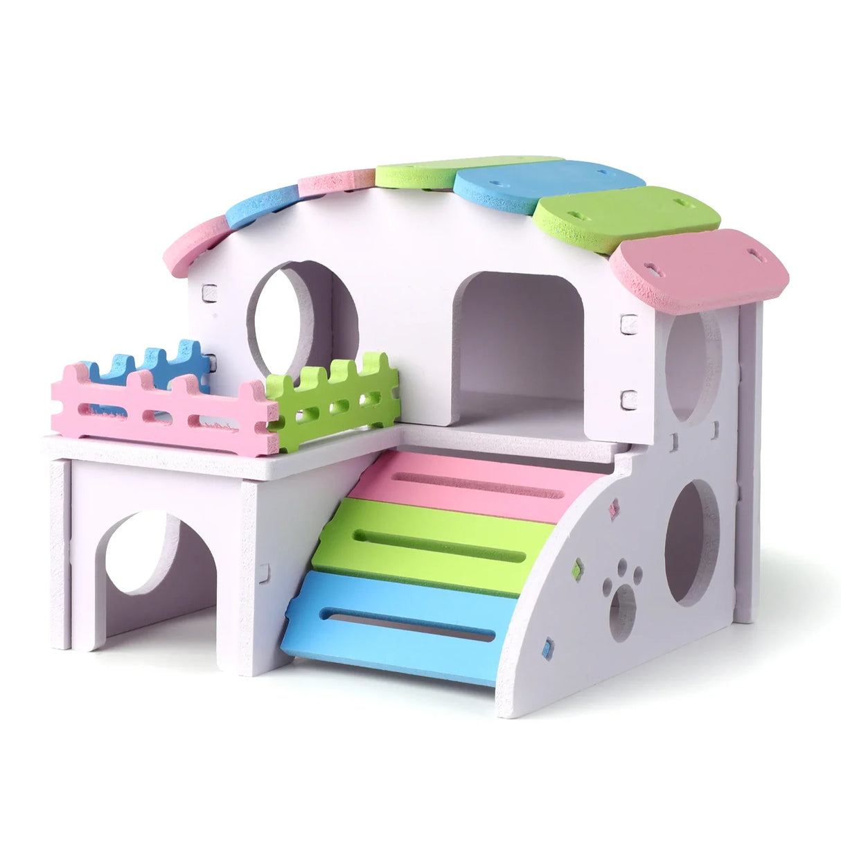 Wooden Hamster Hideout House Squirrel Hedgehog Villa Small Pet Habitat Hamster Accessories Chinchilla Guinea Pigs Pet Supplies