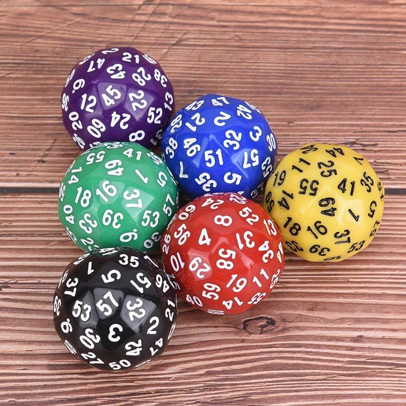 HOT! 1Pcs 60 face Dice For Game Polyhedral D60 Multi Sided Acrylic Dice gift for TRPG game lovers