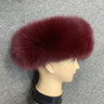 Winter Fashion Elastic Headband Fox Fur Headwear Racccoon Fur Women's Fluffy Real Fur Band S8300