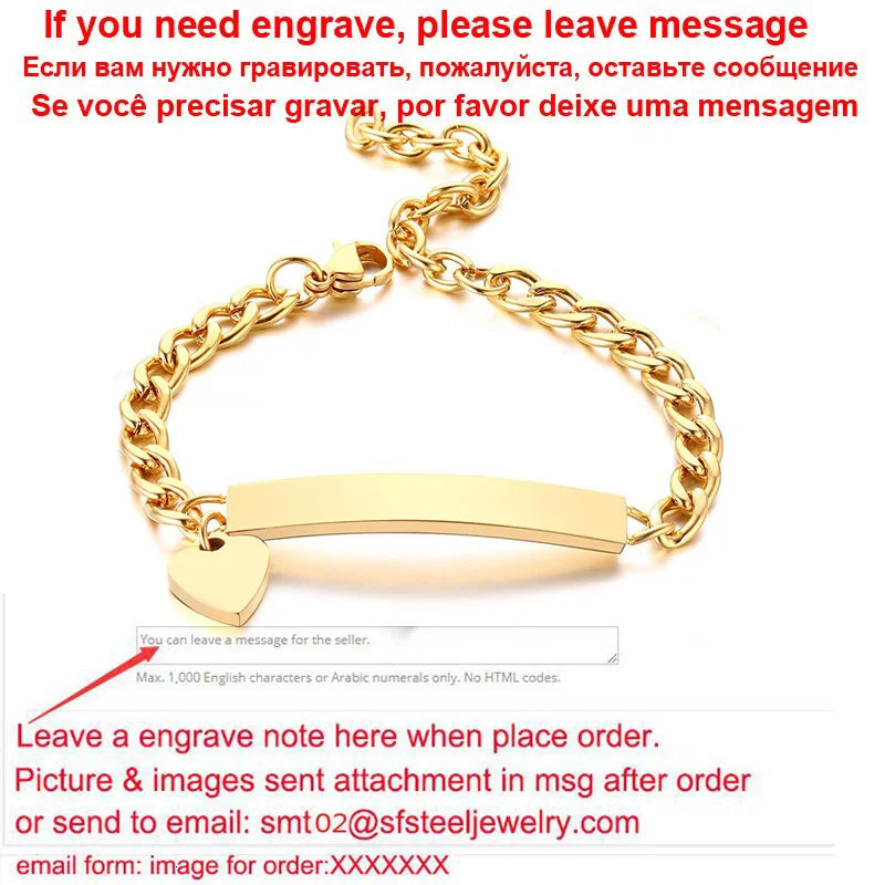 Personalize Baby Name Bracelet Figaro Chain Smooth Bangle Link Gold Tone No Fade Safty Jewelry 12cm to 15cm