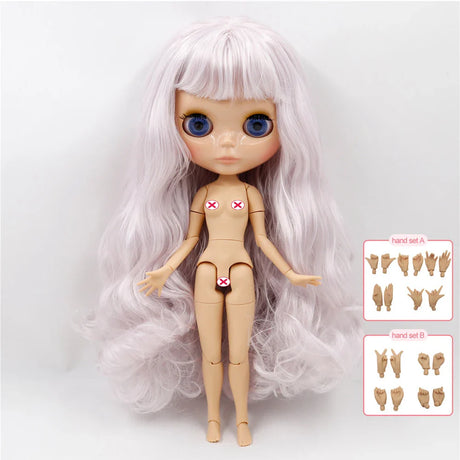 ICY DBS Blyth doll nude 30cm Customized 1/6 bjd with joint body hand sets AB as girl gift special price