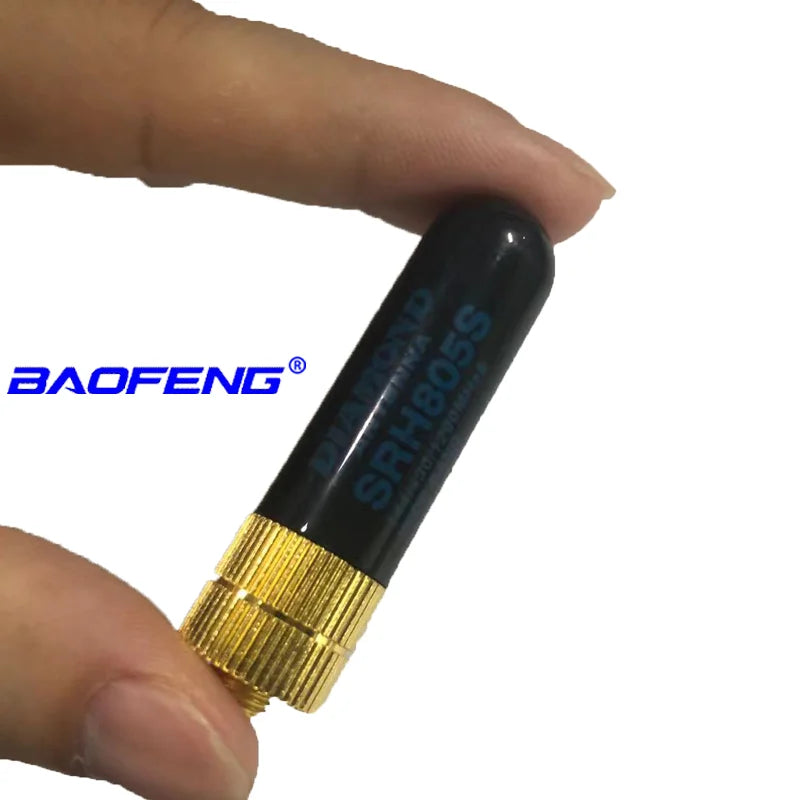 Baofeng 2 pcs SRH805S 5cm SMA-F short antenna dual frequency VHF UHF suitable for UV-5R UV10R two-way walkie-talkie  accessories