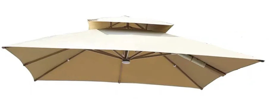 Patio umbrella canopy replacement 3mx3m square garden umbrella replacement canopy two layers fabric patio umbrella parts