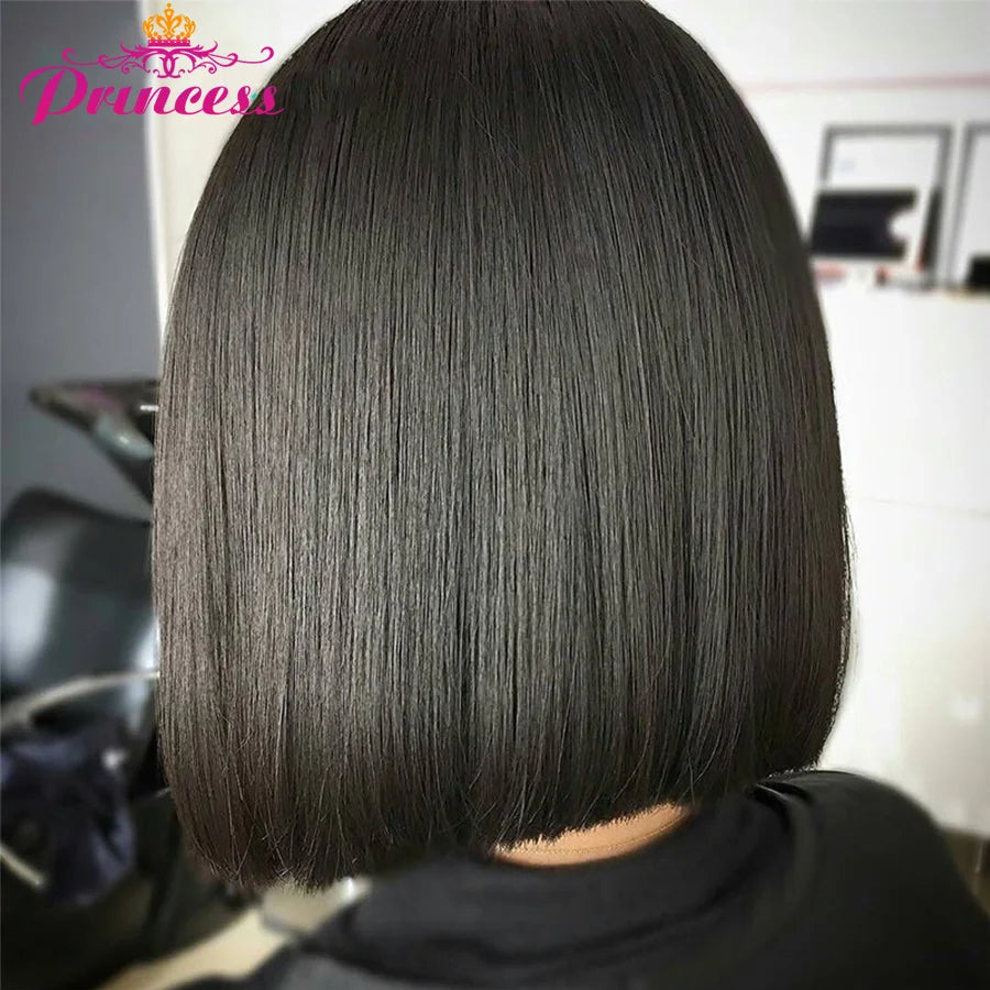 Straight Bob Human Hair Wigs 4x4 Lace Closure Bob Wigs Straight Short Bob Wig Brazilian Lace front Human Hair wigs Princess Hair