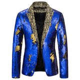 Men Blazer Shiny Sequin Shawl Collar suit Men Wedding Groom Singer Prom Glitter Suit Jacket DJ Club Stage Men suit