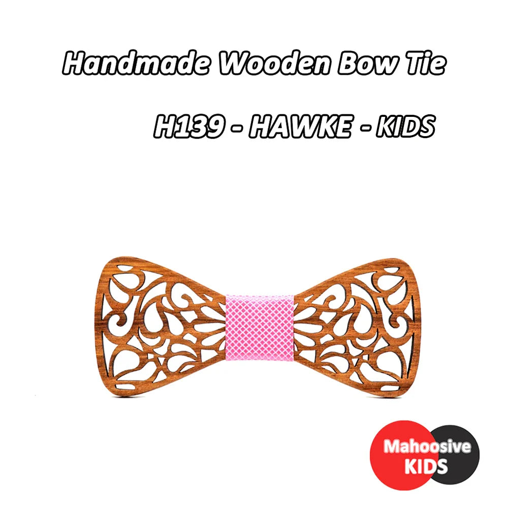 Mahoosive New Floral Wood Bow Ties for Men Bowtie Hollow Butterflies Wedding suit wooden bowtie Shirt krawatte Bowknots Slim tie