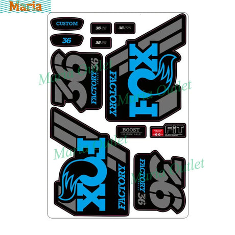 Hot Personality Reflective Mountain Bike Frame Stickers for Foxs-sticker Fixed Gear Bicycle Fork Rockshox Rock Shox Die Cutting