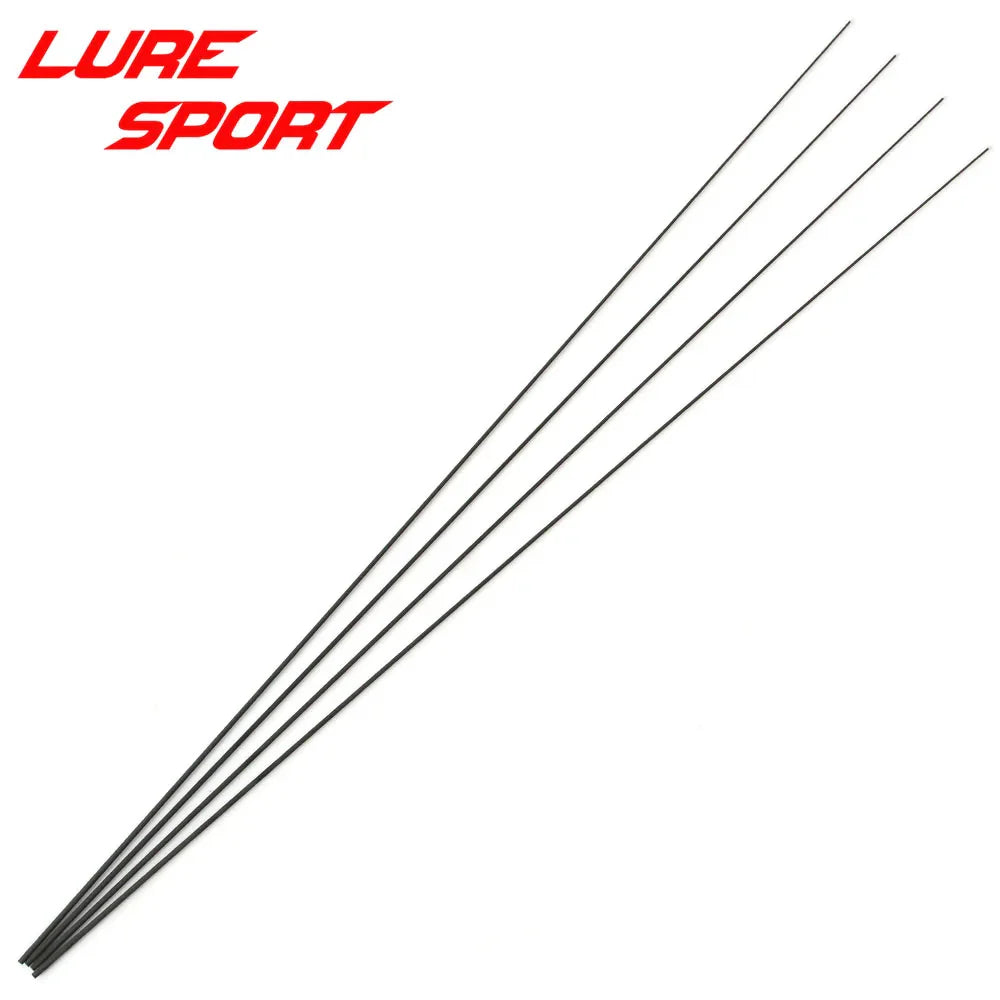 LureSport 4pcs 50cm Solid carbon rod Tip blank no paint Rod building components Fishing Pole Repair DIY Accessories