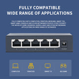 KuWFi Gigabit Network Switch 1000Mbps  Ethernet Switch 5/8/10 Port RJ45 LAN Hub Desktop Fast Switch for Office Dormitory Home