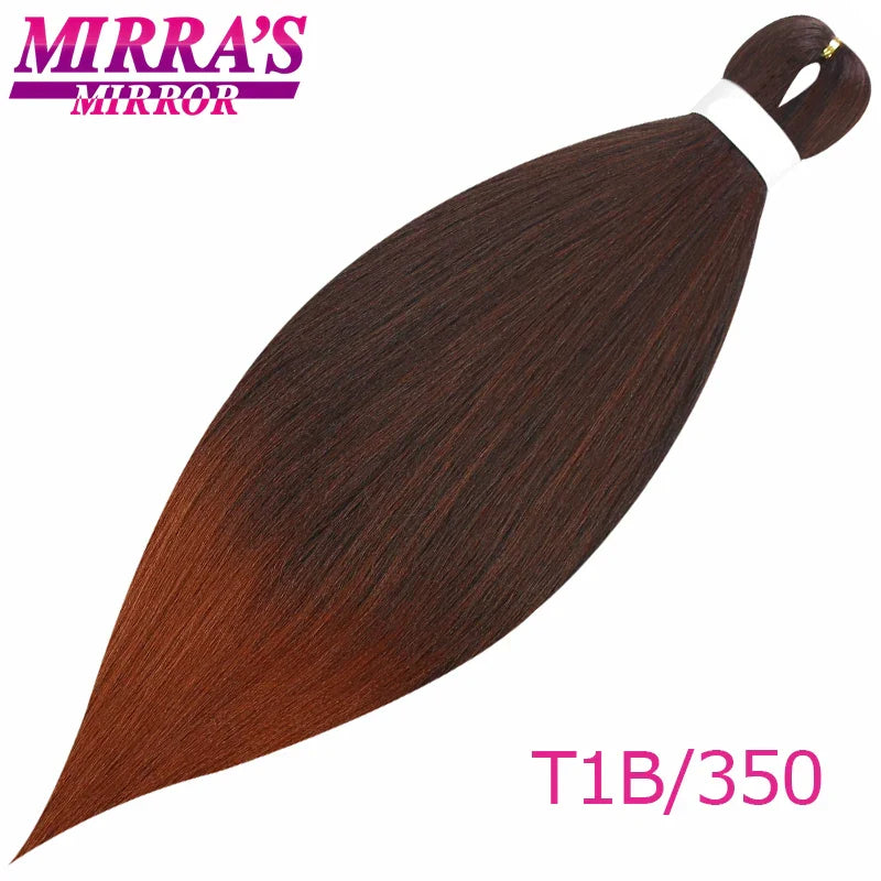 Braiding Hair Extensions Synthetic Hair for Braids Ombre Pre Stretched Jumbo Braids Hair Hot Water Setting Braid Mirra's Mirror