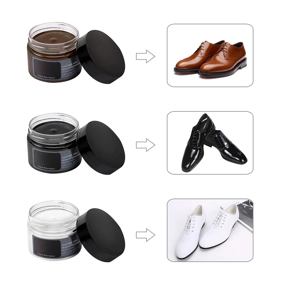 Ml Leather Coloring Paste Black White Brown Leather Shoe Surface Cleaner Repair Change Shoe Polish Sofa Clothing beneficial