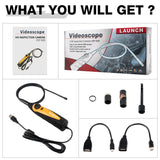 Launch VSP600 USB Inspection Camera VSP-600 Videoscope 5.5MM 6 LED Light for X431 tools for View record save images and vides