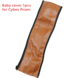 Leather Pu Cover For Cybex Priam Stroller Handles Protective Cases Cover Armrest Bumper Covers Handle Pram Bar Accessories