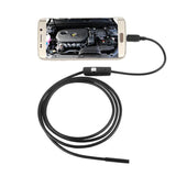 2M 1M 5.5mm 7mm Endoscope Camera Flexible IP67 Waterproof Inspection Borescope Camera for Android PC Notebook 6LEDs Adjustable