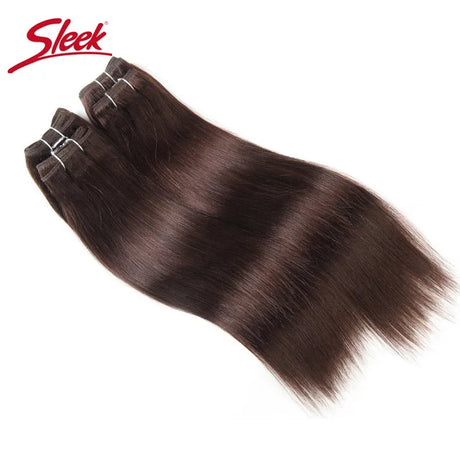 Sleek Brazilian Straight Hair Brown Color 4 and Red 99J Natural Weave Remy Human Hair 4 Bundles Deal 190 Grams Per Lot