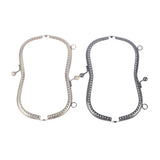 1PC Vintage Metal Frame For Purse Bag Sewing Bronze Tone with Pearl Ball Clasp Metal Kiss Clasp Lock Bag Accessories 19cm