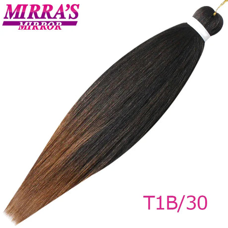 Braiding Hair Extensions Synthetic Hair for Braids Ombre Pre Stretched Jumbo Braids Hair Hot Water Setting Braid Mirra's Mirror