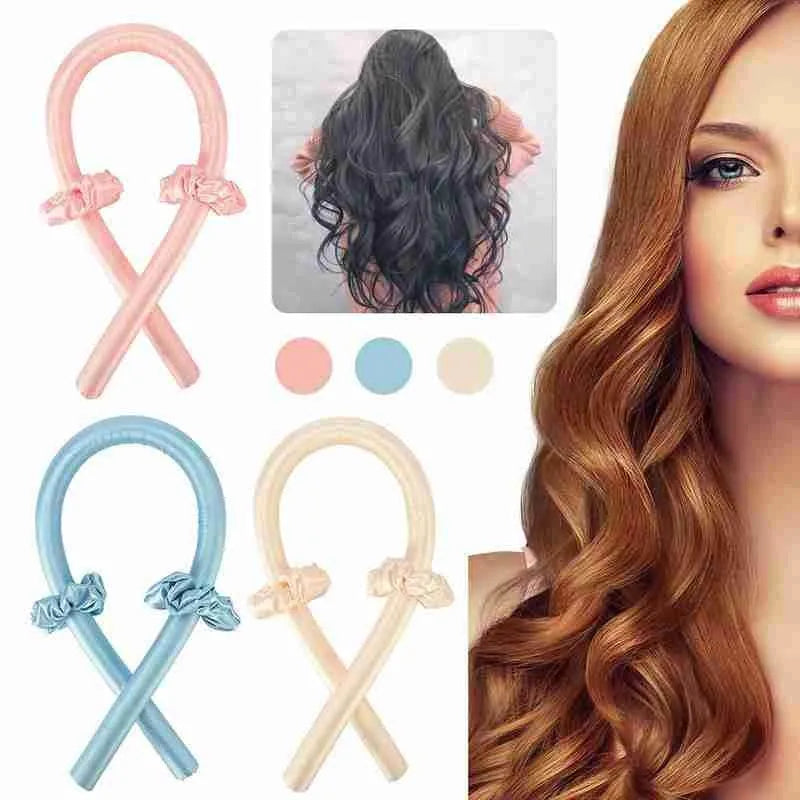 Heatless Curling Rod Headband Lazy Curler Silk Curling Ribbon Silk Curling Ribbon Heatless Hair Curling Ribbon Make Hair Curly